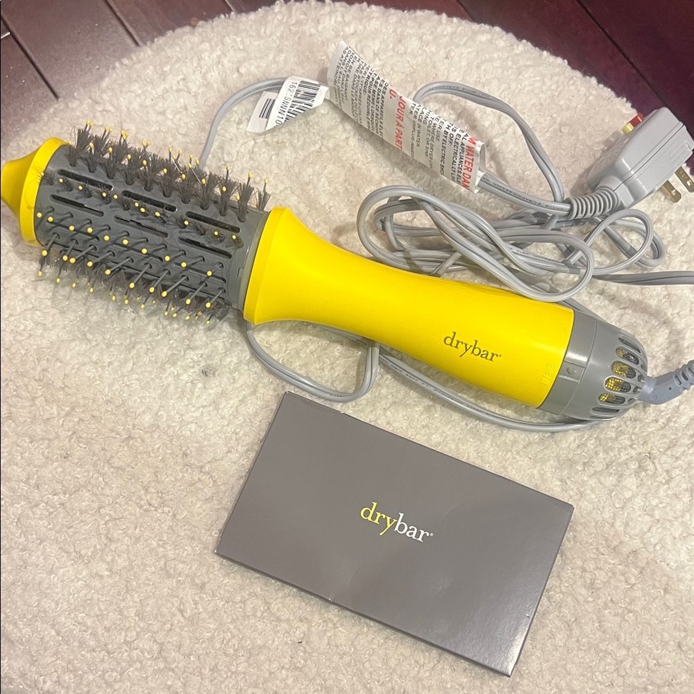 Drybar Vibrant Yellow and Gray Blow Dryer Brush